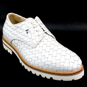 ALBERTO CICCIOLI 🇮🇹 WOMEN'S WHITE SOFT LEATHER COMFORT SUMMER OXFORD